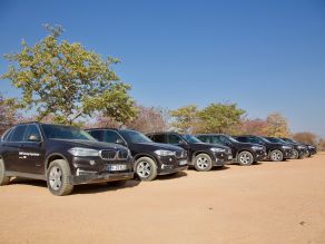 BMW X5 at the Otjikandero Himba Village